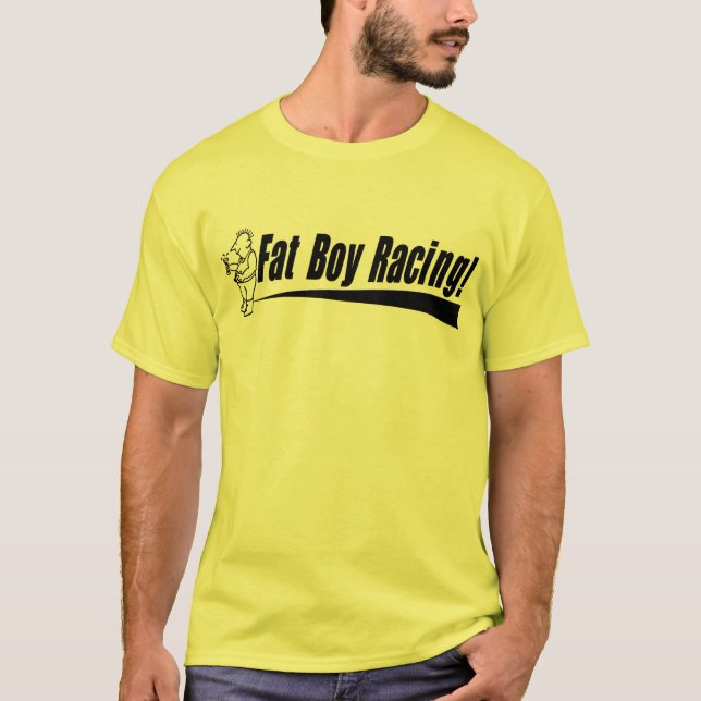 Camiseta Amarillo básico que compite con T de Fatboy (Anverso)