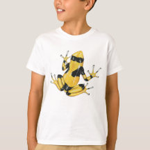 camiseta Amarillo-congregada de la rana del dardo
