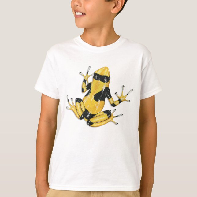 camiseta Amarillo-congregada de la rana del dardo (Anverso)