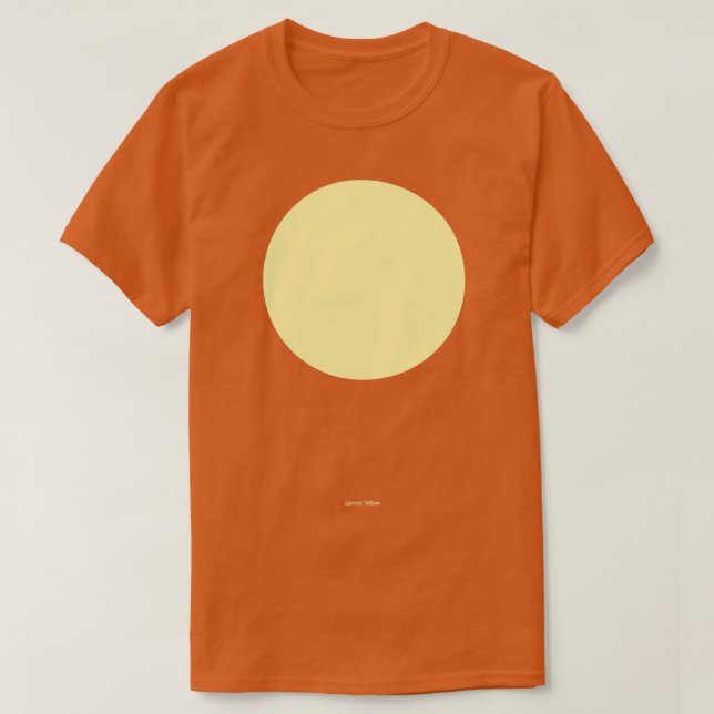 Camiseta Amarillo Crayola Circular (Diseño del anverso)