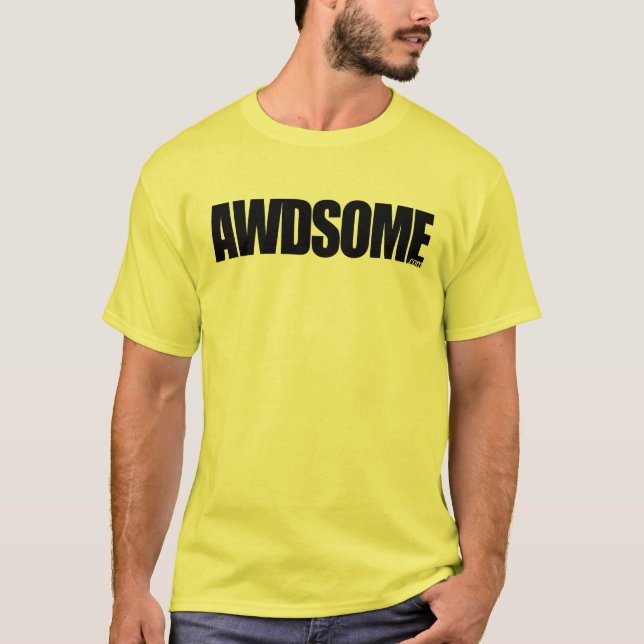 Camiseta Amarillo de Awdsome (Anverso)