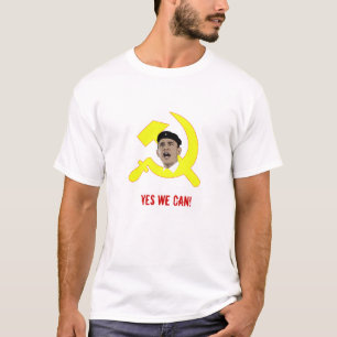 Camiseta ¡Amarillo de Che Obama, podemos sí!