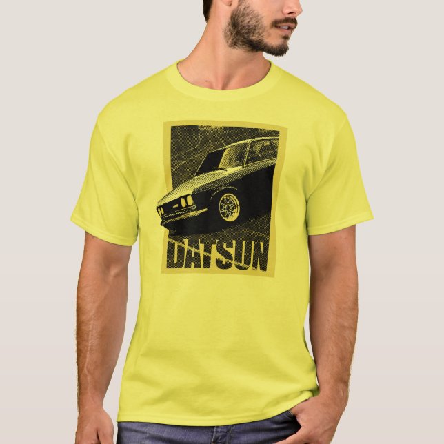 Camiseta Amarillo de Datsun 510 (Anverso)