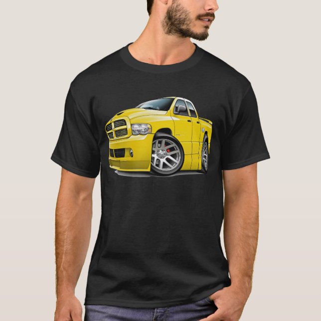 Camiseta Amarillo de Dualcab del espolón de Dodge SRT10 (Anverso)