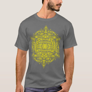 Camiseta Amarillo de Hypercubo Sagrado