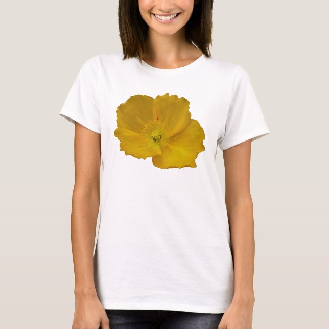 Camiseta Amarillo de la amapola Alaskan Flor silvestre Flor (Anverso)
