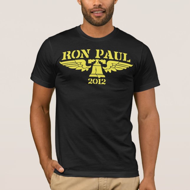 Camiseta Amarillo de la libertad de Ron Paul (Anverso)