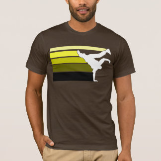 Camiseta Amarillo de la pendiente de BBOY blanco