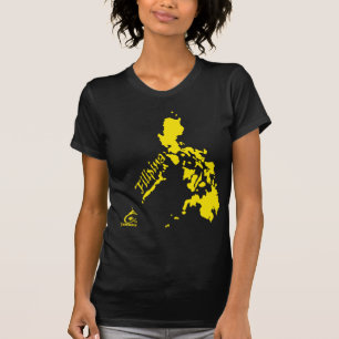 Camiseta Amarillo de las islas filipinas de la filipina