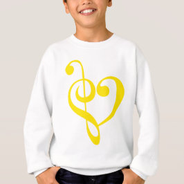 Camiseta Amarillo del corazón musical