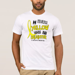 Camiseta AMARILLO del DESGASTE del sarcoma I PARA MI HIJA