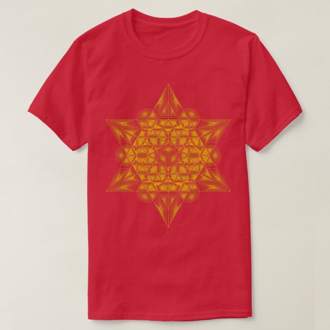 Camiseta Amarillo del supercubo sagrado (Diseño del anverso)