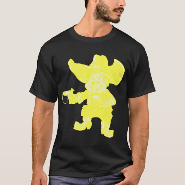Camiseta Amarillo del vaquero (Anverso)