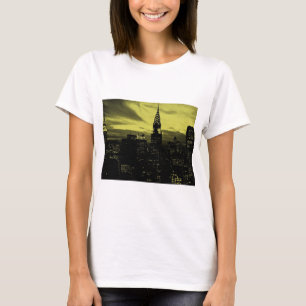 Camiseta Amarillo dorado de Nueva York