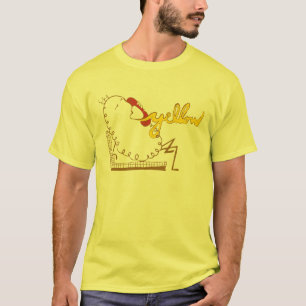 Camiseta Amarillo en vez hola de la contestación del