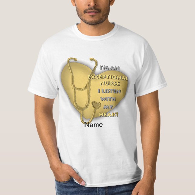 Camiseta Amarillo excepcional enfermera (Anverso)