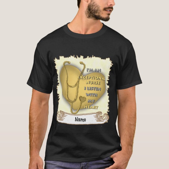 Camiseta Amarillo excepcional enfermera (Anverso)