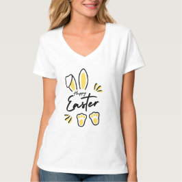 Camiseta Amarillo feliz de la Pascua
