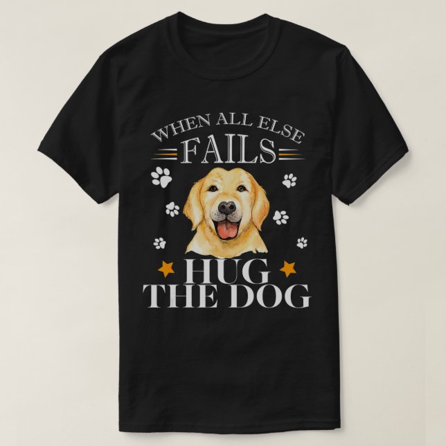 Camiseta Amarillo Labrador Recuperador Perro Regalo de Amor (Diseño del anverso)