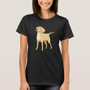 Camiseta Amarillo lindo labrador perro recuperador de oro