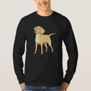 Camiseta Amarillo lindo labrador perro recuperador de oro