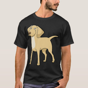 Camiseta Amarillo lindo labrador perro recuperador de oro