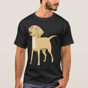 Camiseta Amarillo lindo labrador perro recuperador de oro