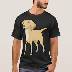 Camiseta Amarillo lindo labrador perro recuperador de oro