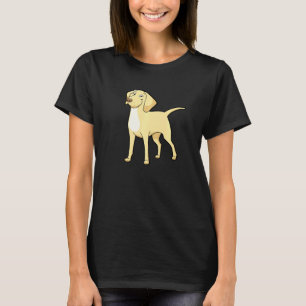 Camiseta Amarillo lindo labrador perro recuperador de oro