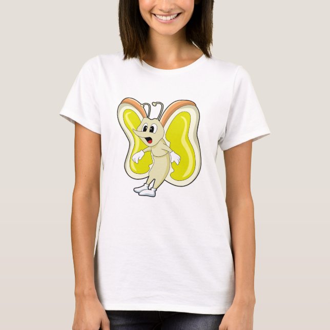 Camiseta Amarillo mariposa (Anverso)