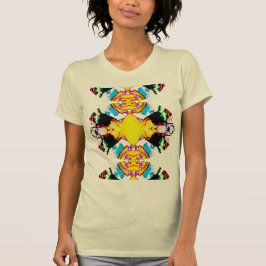 Camiseta Amarillo Negro Verde Verde Southwest Mandala exten
