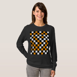 Camiseta Amarillo Negro y Blanco Cuadros