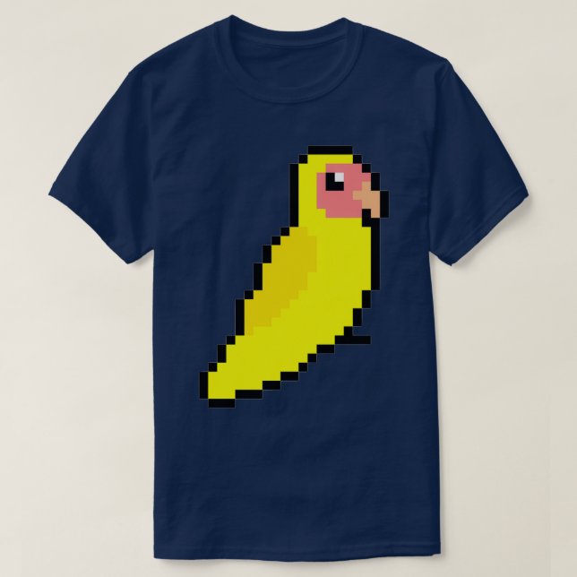Camiseta Amarillo Peach Facer Lovebird (Diseño del anverso)