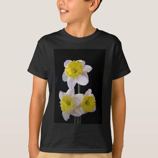 Camiseta Amarillo sobre Daffodil Blanco (Anverso)