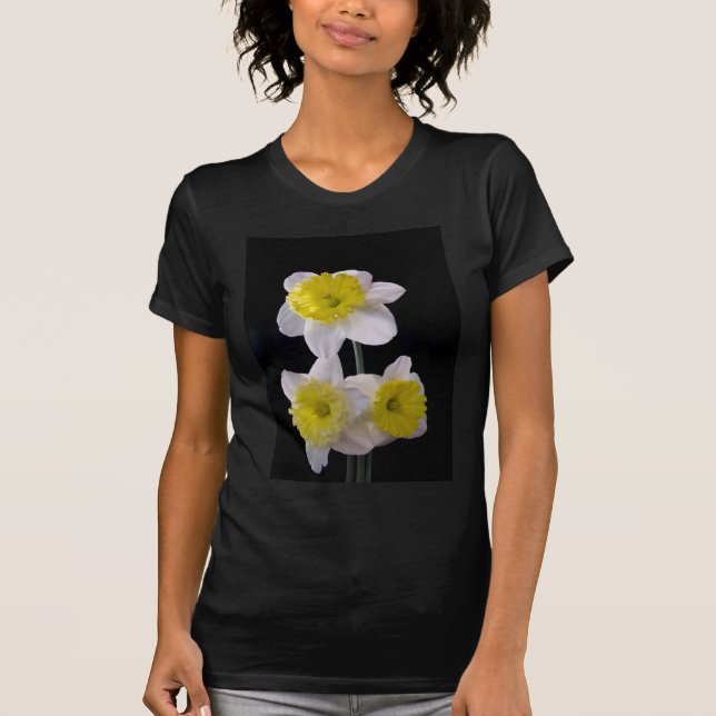 Camiseta Amarillo sobre Daffodil Blanco (Anverso)