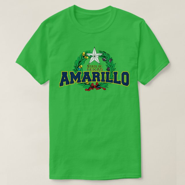 Camiseta Amarillo Texas EstadoEEUU (Diseño del anverso)