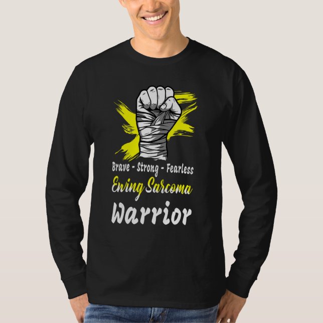 Camiseta Amarillo valiente valiente valiente intrépido guer (Anverso)
