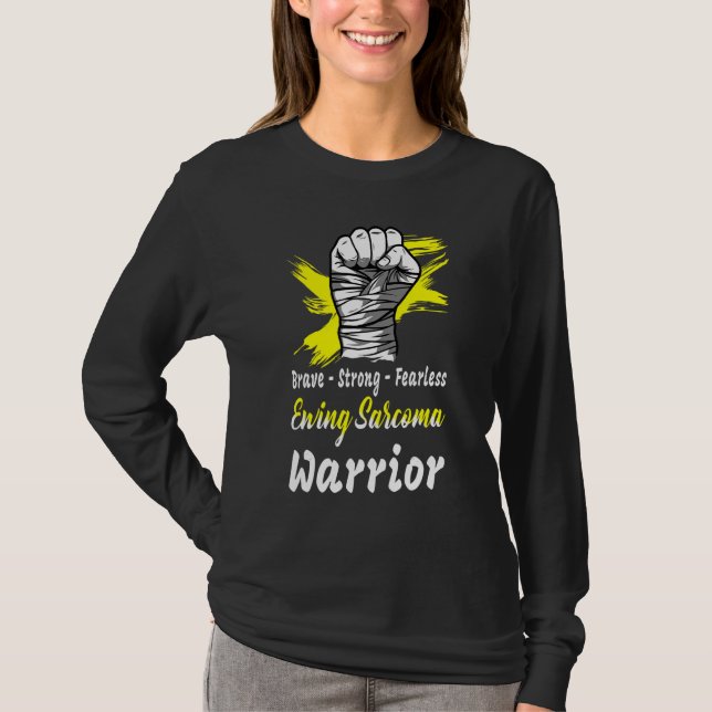 Camiseta Amarillo valiente valiente valiente intrépido guer (Anverso)