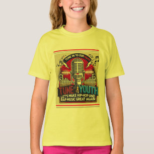 Camiseta Amarillo Vibrante: Sintoniza El Tee De La Juventud