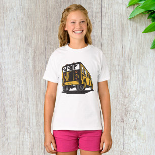 Camiseta Amarillo vintage del autobús escolar retro
