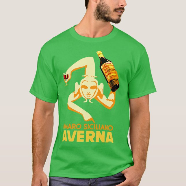 Camiseta Amaro Siciliano Averna añejo (Anverso)
