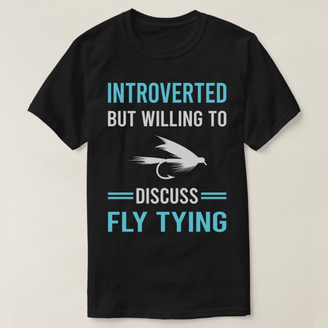 Camiseta Amarrado de mosca introvertida (Diseño del anverso)