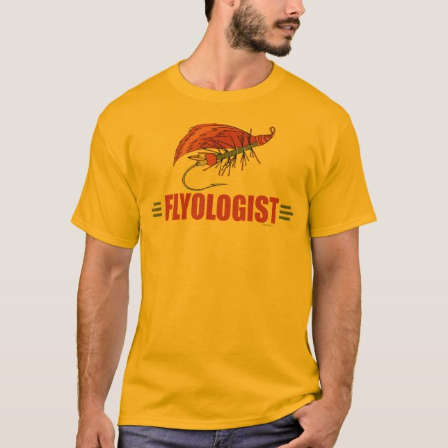 Camiseta Amarrado humorístico, pesca con mosca (Anverso)