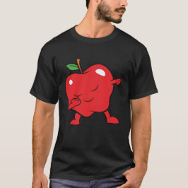 Camiseta Amarre manzana manzana manzana manzana fruta Kawai