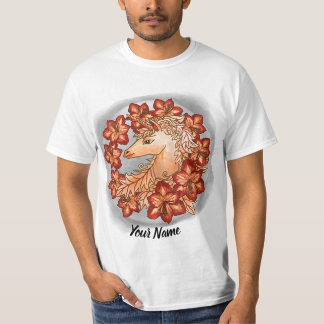 Camiseta Amaryllis Unicornio  (Anverso)