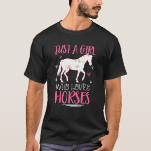 Camiseta Amas Caballos Por La Redada De Chicas De Caballos