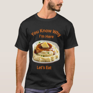 Camiseta Amasar Patatas Retro Día de Acción de Gracias Cena