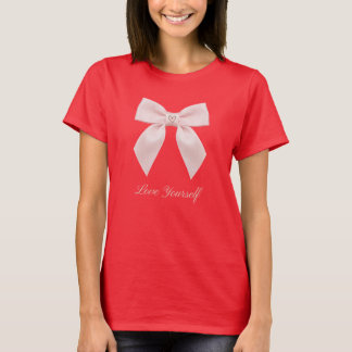 Camiseta Ámate a Ti Misma Coqueta Lazo Dulce Pastel Femenin