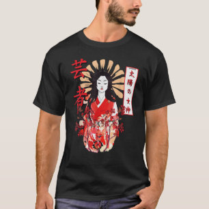 Camiseta Amaterasu Omikami Cherry Blossom Sun Goddess