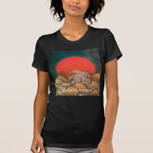 Camiseta AMATERASU, SUN GODDESS Red Black Brown